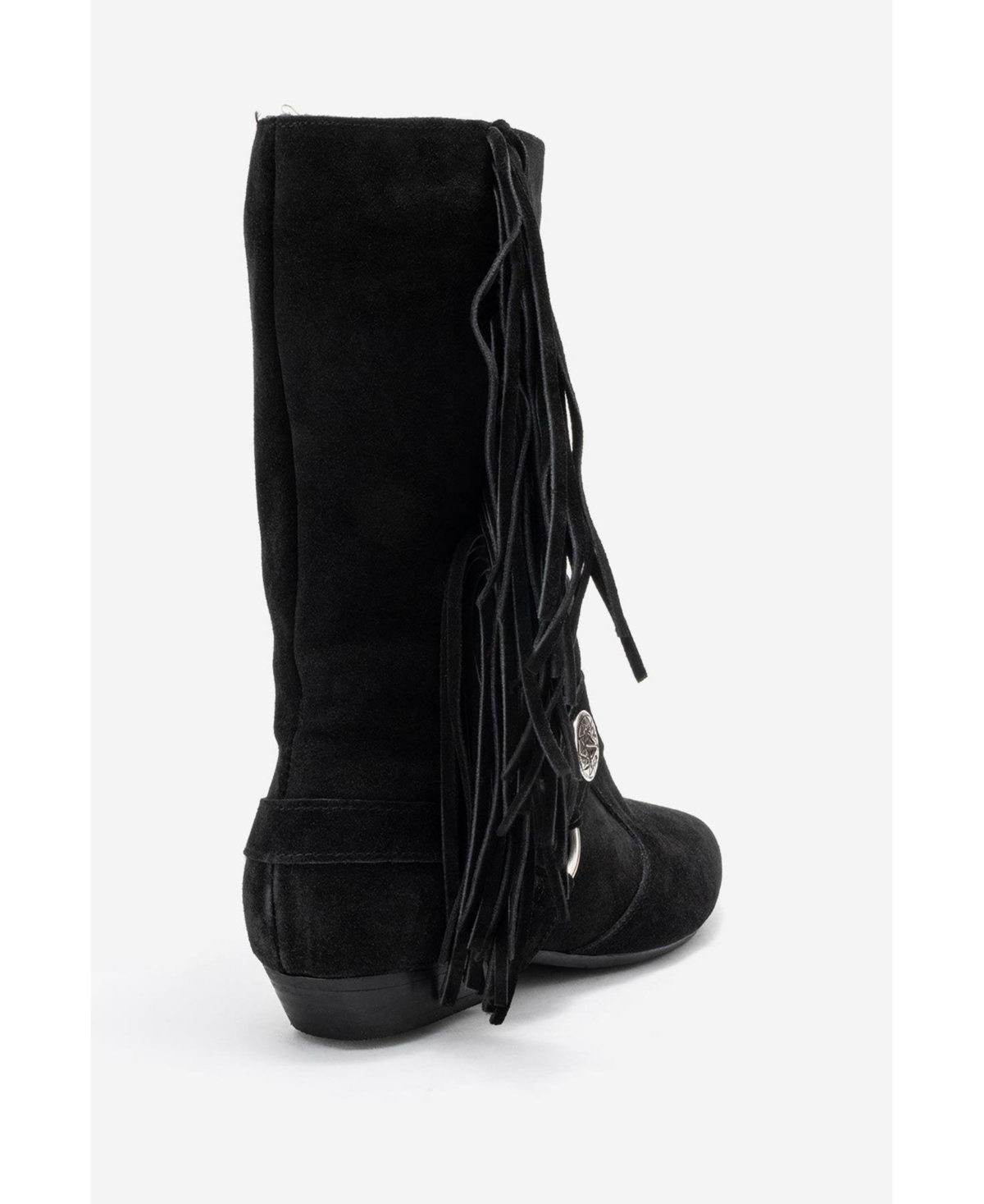 Forever & Always Shoes Women's Selora Leather Buckle Western Boot