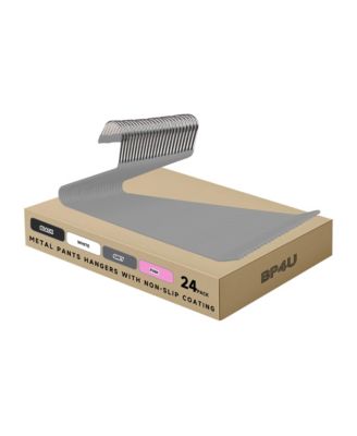 Open-Ended Heavy Duty Metal Pants Hangers, Heavy Duty Space Saving Steel Towel and Scarf Hangers