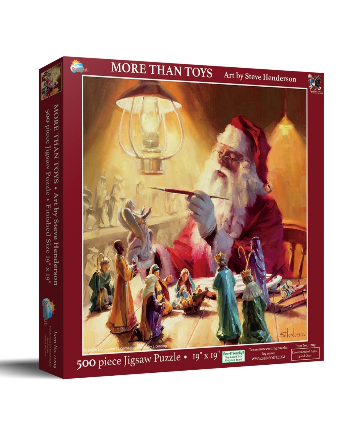 SunsOut More Than Toys 500 piece Jigsaw Puzzle for Adults Christmas