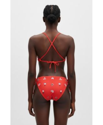 Women's Coral Garden Reversible Triangle Bikini Top