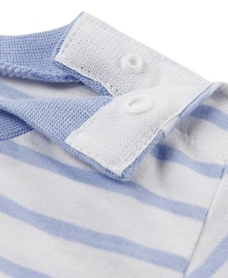 Baby Boys' and Baby Girls' Crewneck Romper, Bib and Booties, 3-Piece Set