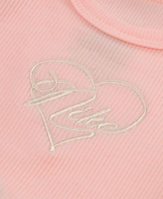 Baby Girls' Swoosh On Pointe Short-Sleeve Bodysuit and Headband, 2-Piece Set