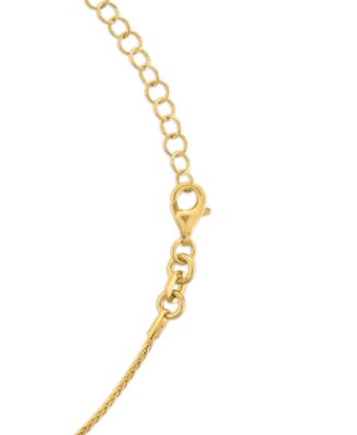 Garnet (1-1/5 ct. t.w.) Diamond Cut Interlock Circle Necklace in 14k Gold Over Sterling Silver (Also available in Onyx)