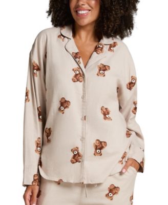 Hunkemoller Women's Jacket Flannel Twill Bear