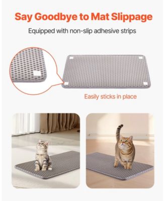 Double-Layer Honeycomb Cat Litter Mat, 24" x 15"
