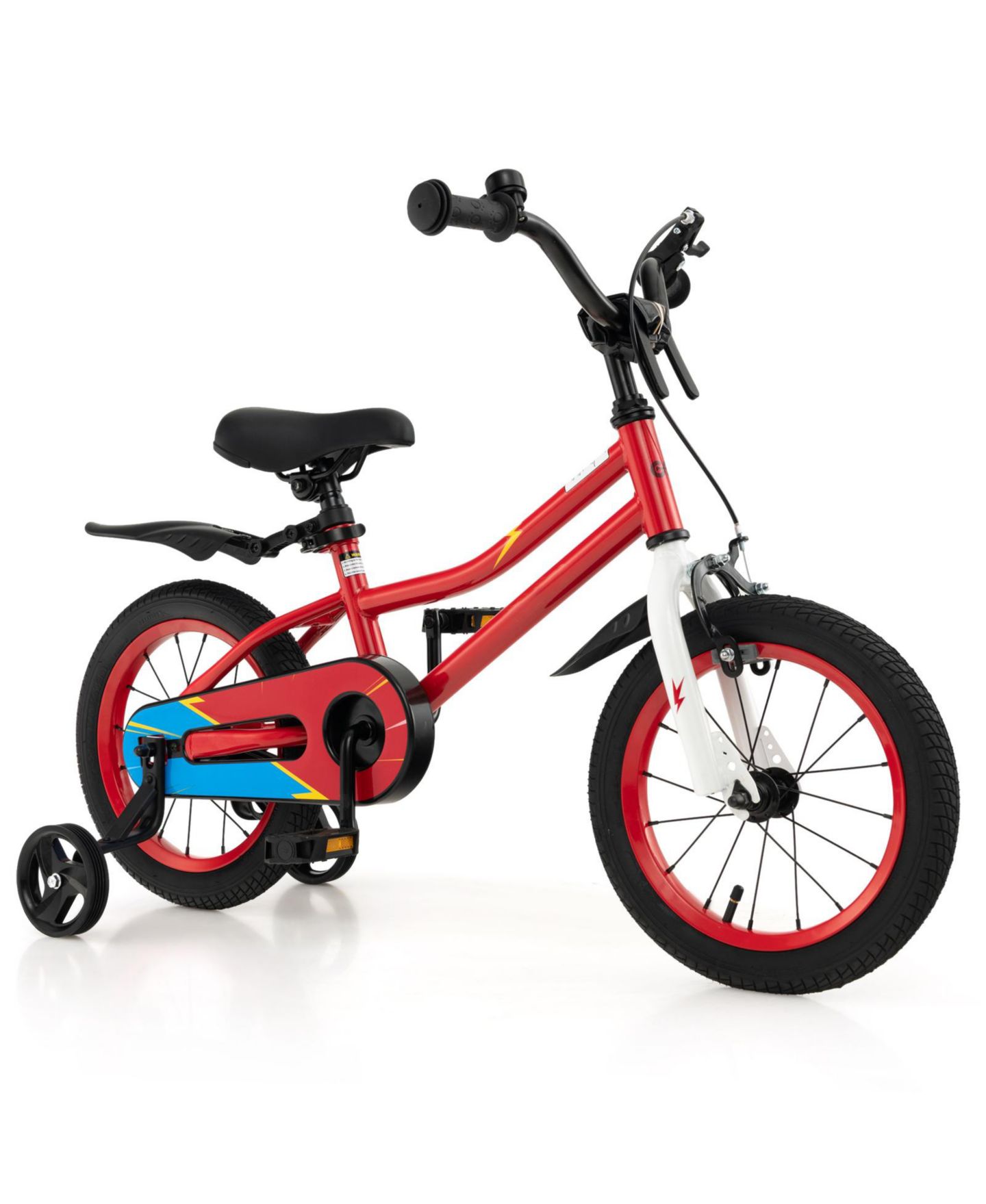Детская игрушка SUGIFT 14-Inch Kids' Bike with Training Wheels, Adjustable, Ages 3-5, цвет: Красный — фото 1