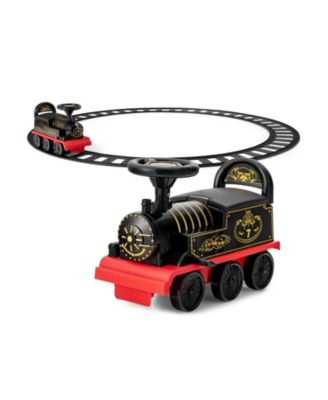 6V Electric Kids Ride On Car Toy Train with 16 Pieces Tracks