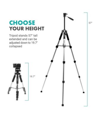 Tablet Vlogging Kit for iPad with Mic, Light, Full-Size Tripod