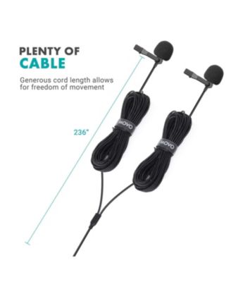 uLav-L-Duo Digital Dual iPhone 15/16 Lavalier Omnidirectional Clip on Microphone (USB-C)