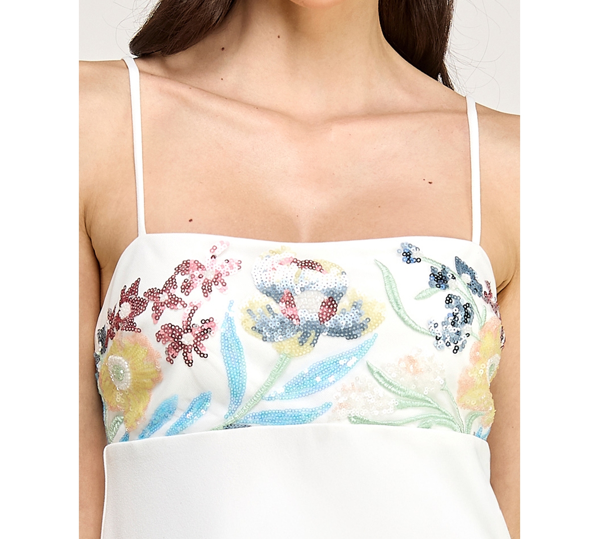 Seni & Cade Juniors' Square Neck Short Dress