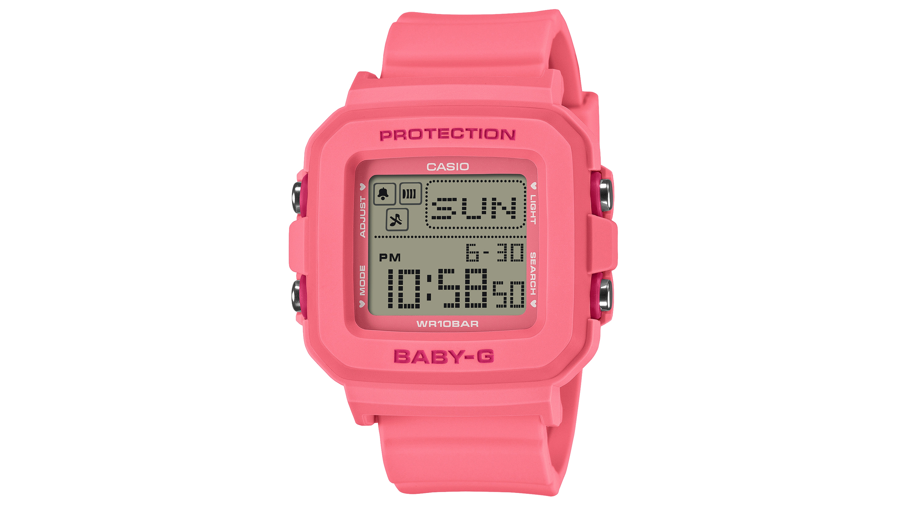 G-Shock Women's Japanese Quartz Baby G Pink Resin Watch 39mm