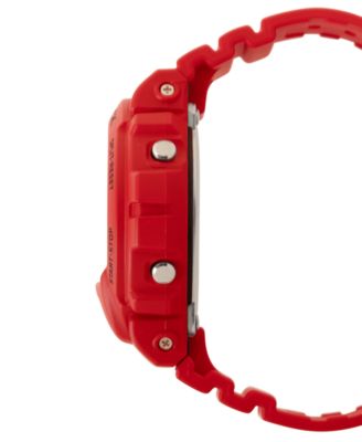 Men's Japanese Quartz Red Resin Watch 50mm