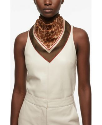 Leopard Allure Double Sided Silk Scarf