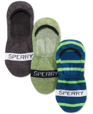 Striped Signature Sperry Socks 3 Pack in Charcoal by Sperry main image 0