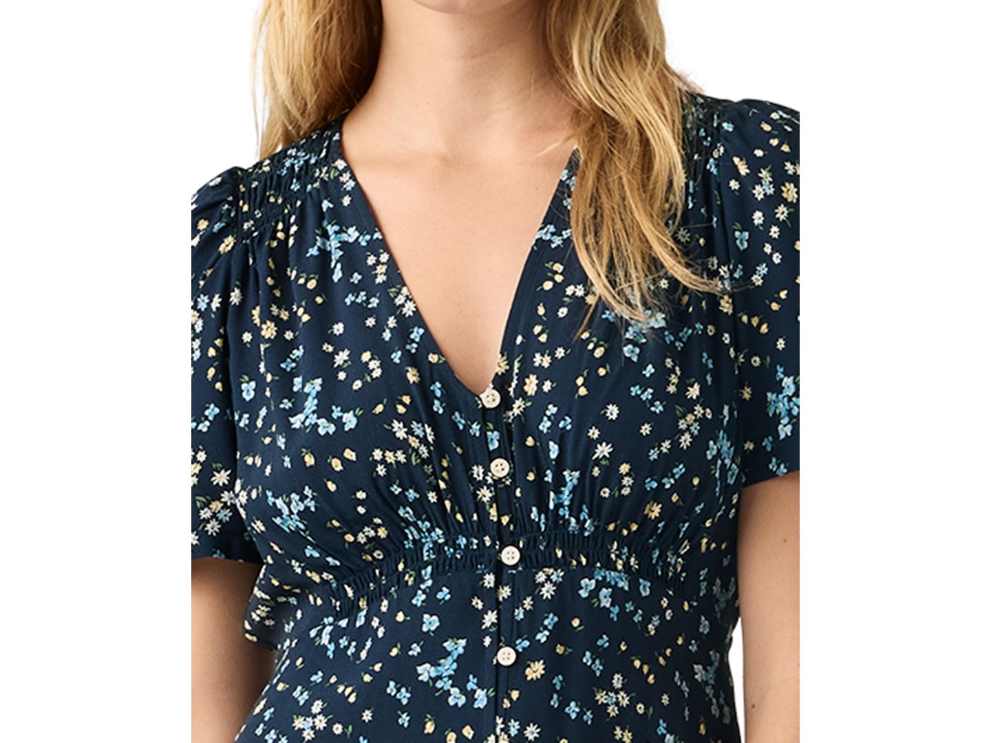 Женское платье Levi's Paola Short-Sleeve Crepe Midi, цвет: С принтом — фото 2