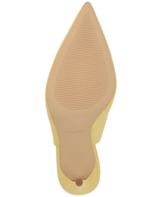 Women's Feather Slingback Stiletto Pumps 