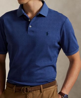 Men's Glen Plaid Polo Shirt
