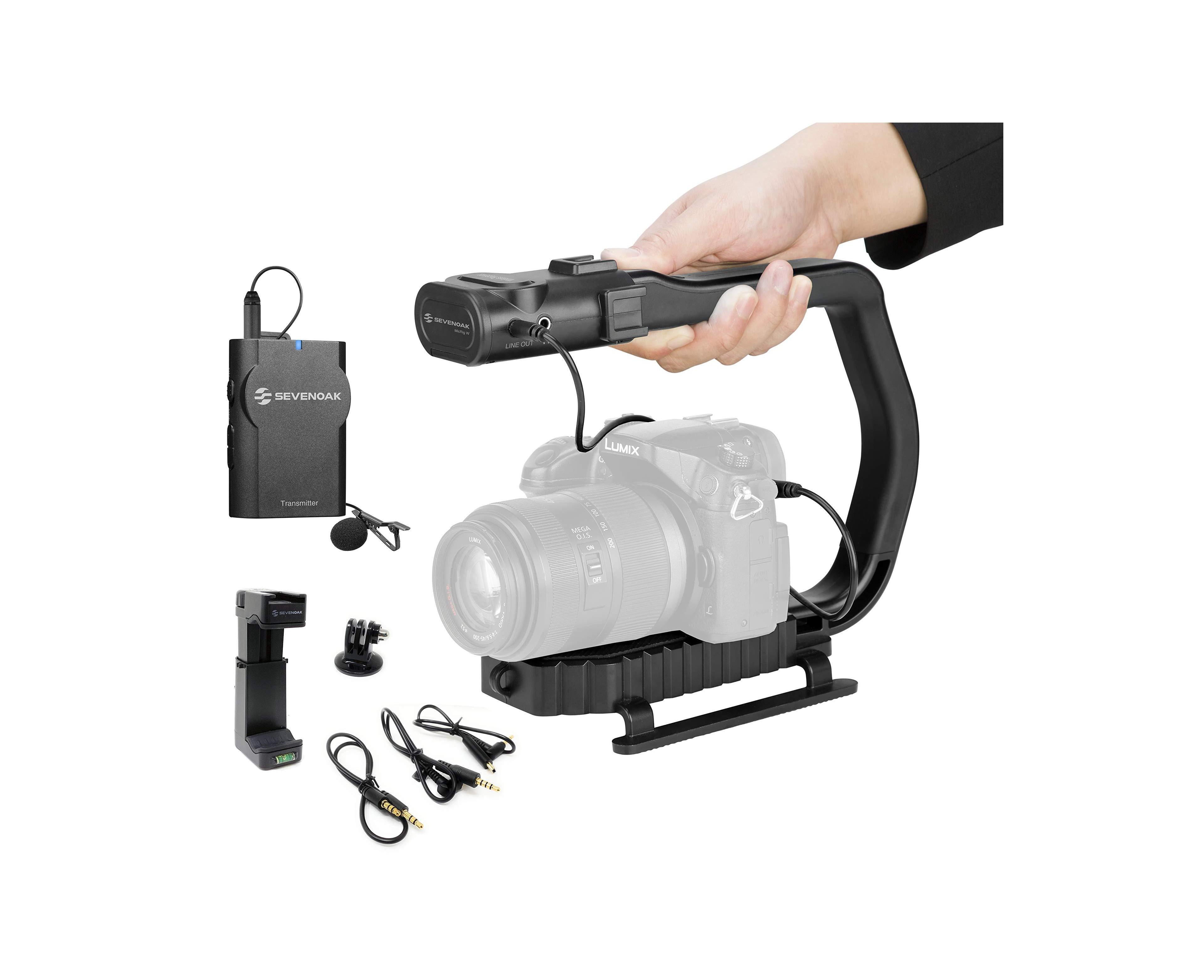Movo MicRig-W1 Wireless Microphone Filmmaker Handle
