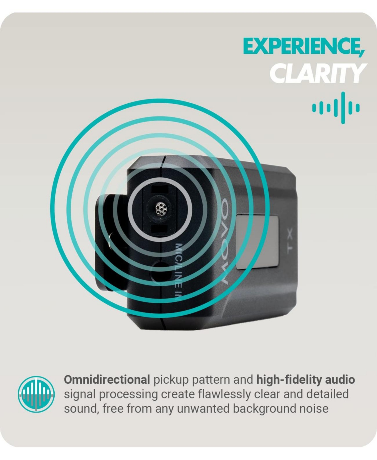 Movo Wmx-2-l Wireless Microphone for iPhone with Charging Case (Lightning)