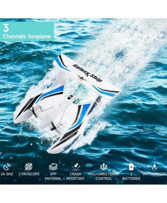 3-in-1 Water Land Air RC Plane, 2.4G 3-Channel with 2 Batteries & 20 Min Flight