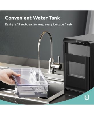 45-lb Per Day Nugget Ice Countertop Portable Ice Maker with 2lb Capacity and Auto-Cleaning