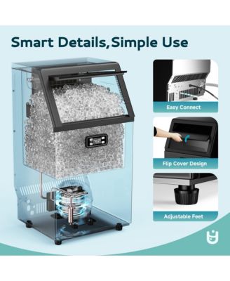 Ice Storage 150-lb Ice Per day Freestanding Cubed Ice Maker