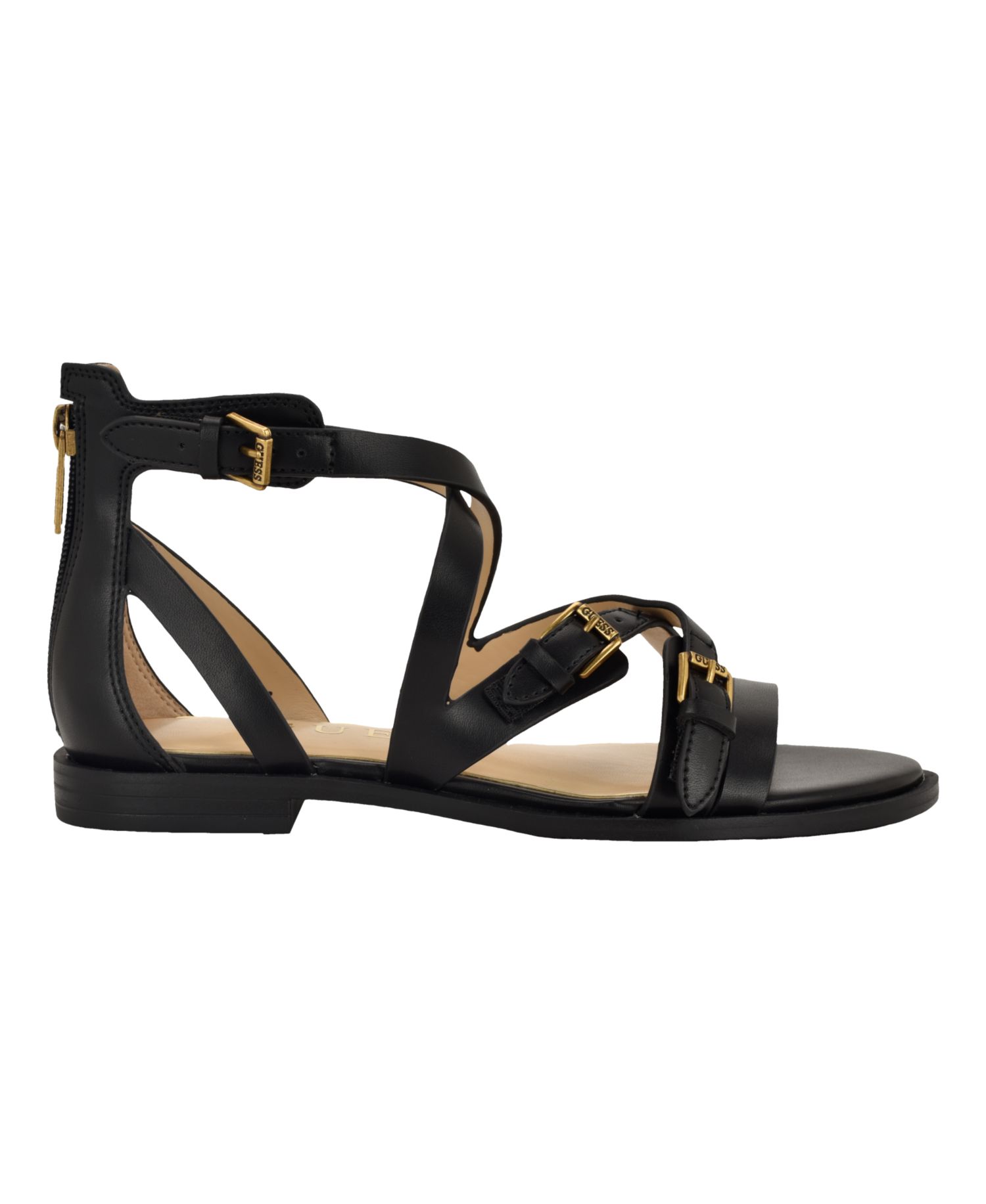 Women's Yaris Strappy Buckles Gladiator Flat Sandals