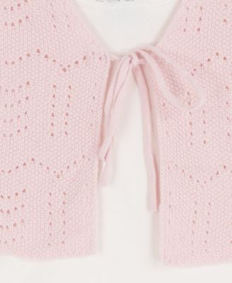 Girls' 7-16 Short-Sleeve Cardigan, Cami and Skirt, 3-Piece Set