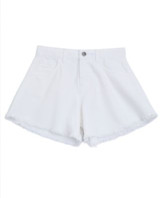 Girls' 7-16 Rhinestone Logo Denim Shorts