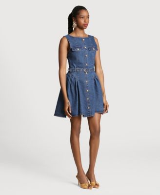 Women's Boat Neck Short Dress