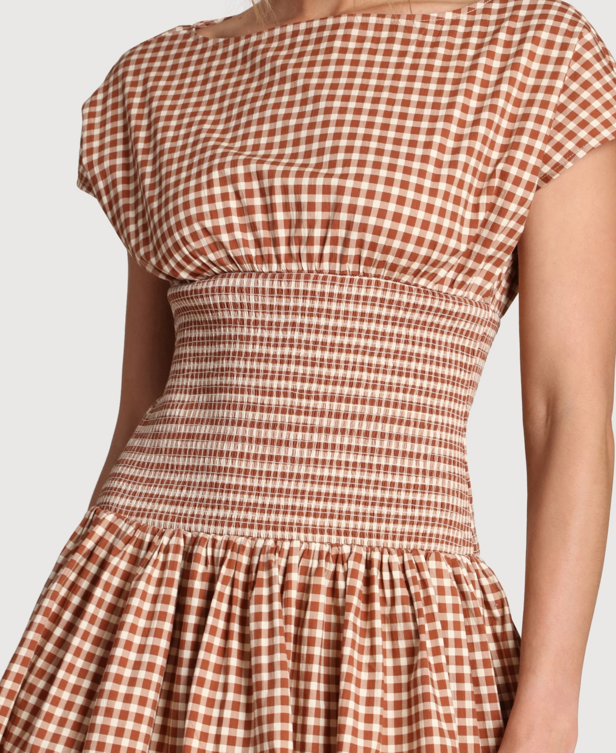 Avec Les Filles Women's Boat Neck Mini Dress