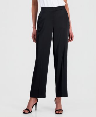 Petite Pull-On Mid-Rise Pants