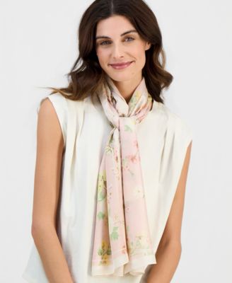 Mixed Floral Print Scarf