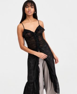 Women's Ruffled Lace Dress