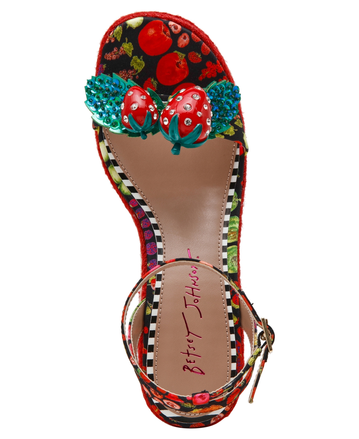 Betsey Johnson Women's Bobbie Round Toe Wedge Sandals