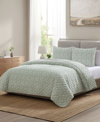 Tahna Floral 3-Pc. Quilt Set, King