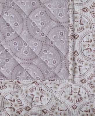 Trellis Floral 3-Pc. Quilt Set, King