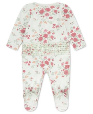 Baby Girls' Crewneck Footed Coverall