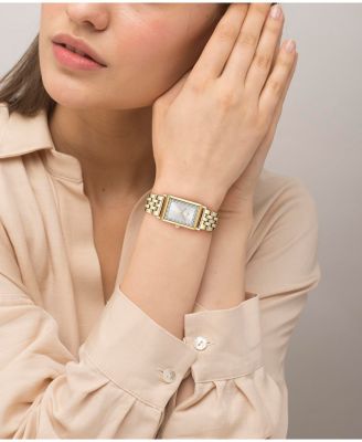 Women's Catherine Gold Tone Stainless Steel Bracelet Watch, 28.3x20.7mm