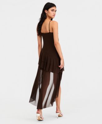 Women's Tiered High-Low Dress