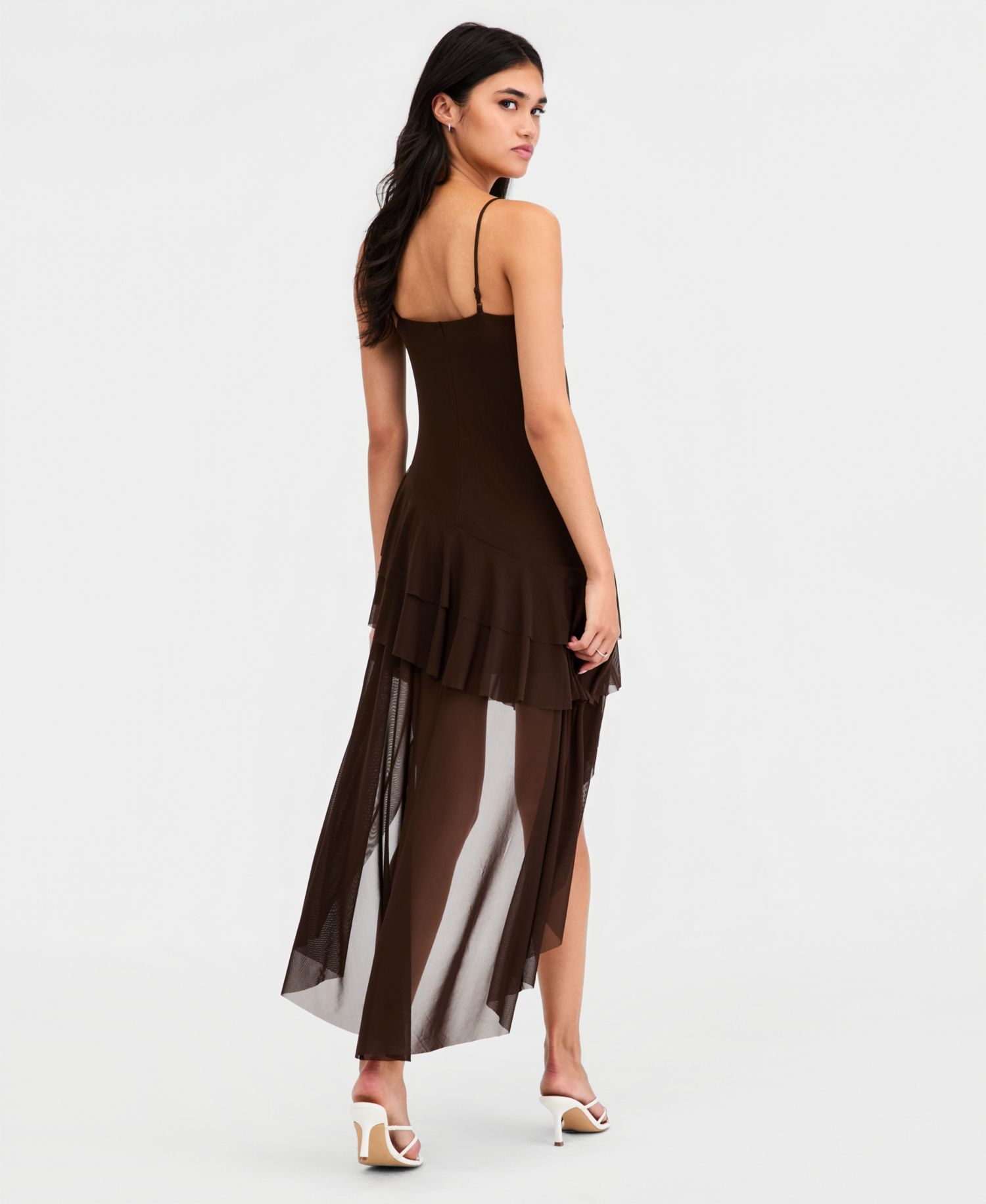Women's Tiered High-Low Dress