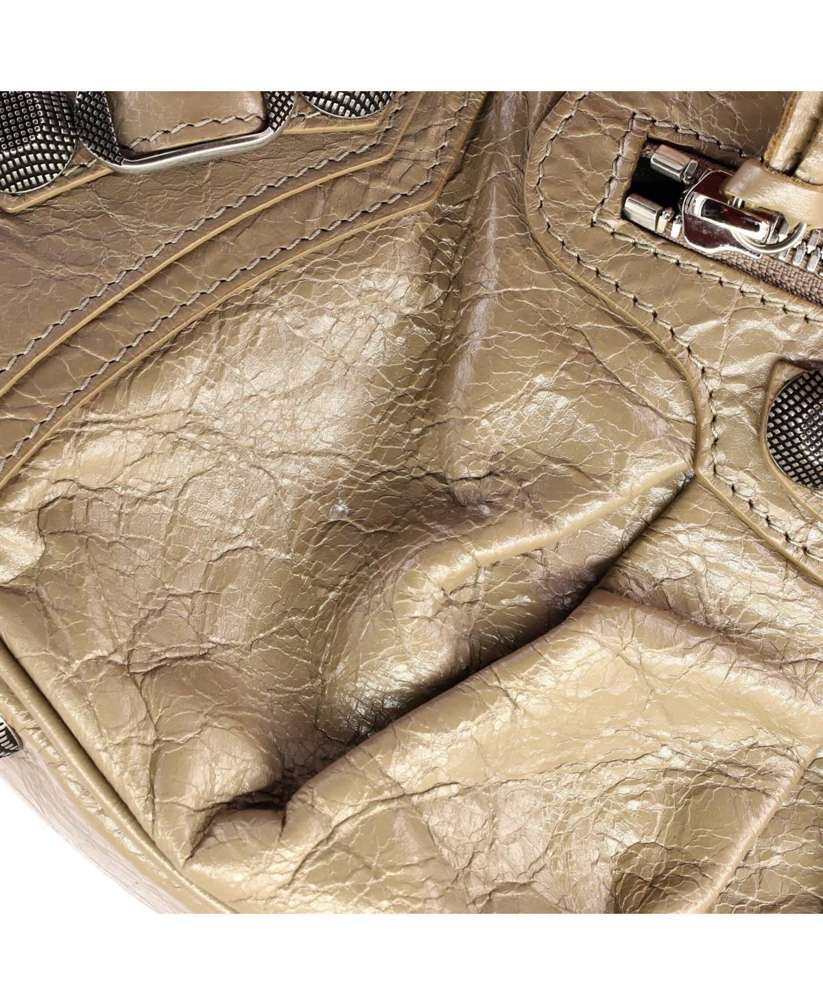 Pre-Owned Balenciaga Small Le Cagole Giant Studs Shoulder Bag Leather