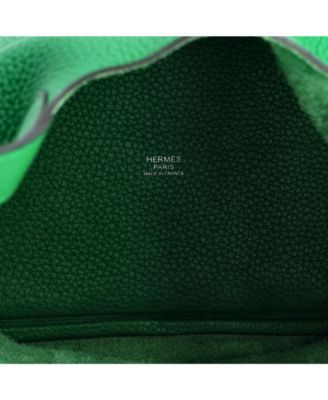 Pre-Owned HERMES PM Monochrome Picotin Lock Bag Clemence