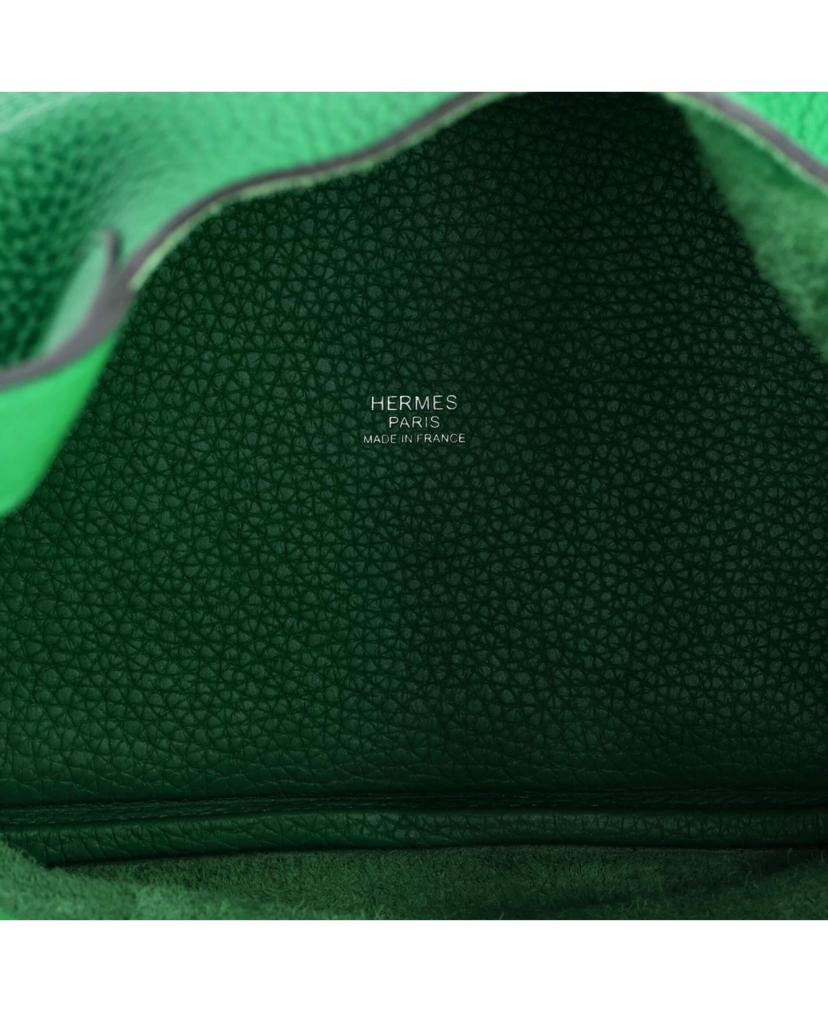 Pre-Owned Hermes Pm Monochrome Picotin Lock Bag Clemence