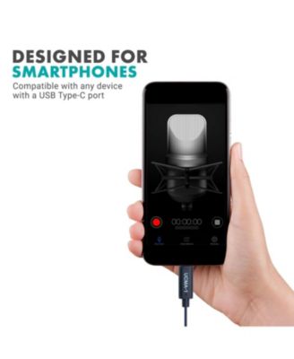 UCMA-1 Female 3.5mm TRS Microphone Adapter Cable to USB Type-C Connector Dongle