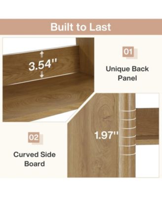 70.9" Tall Bookcase, 6-Tier Open Bookshelves and Bookcases with Storage Shelves, Floor Standing Library Bookshelf