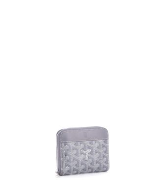 Compact Zip Wallet Coated Canvas