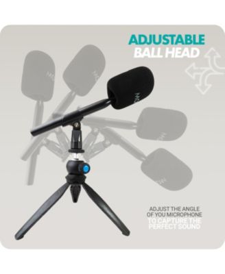 HMT-2 Tabletop Tripod Microphone Stand for Movo WMX-HM and Rode Interview Go