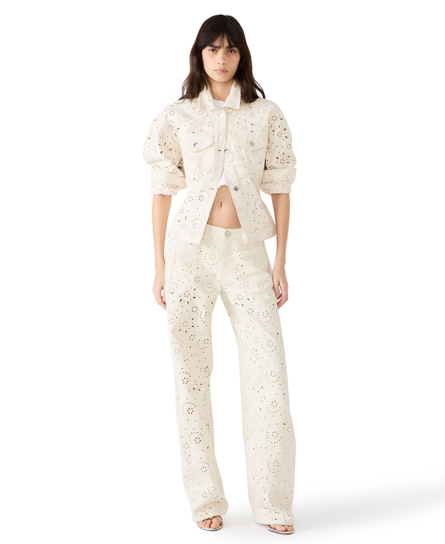 Женская куртка Steve Madden Henrietta Button-Front, цвет: Морской жемчужный — фото 1