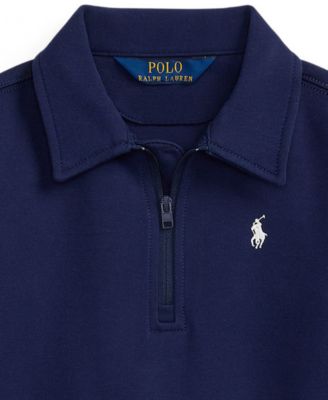 Girls' 2T-6X Double-Knit Collared Sweater